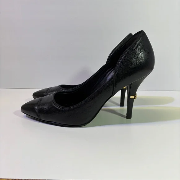 Tory Burch - Sleek Black Stiletto Heels with Pointed Toe - 9 - Picture 4 of 13